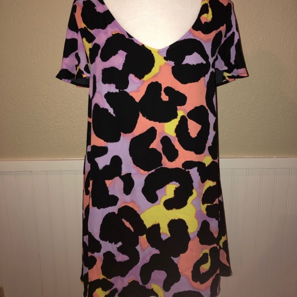 Multicolor Leopard Swing Dress!